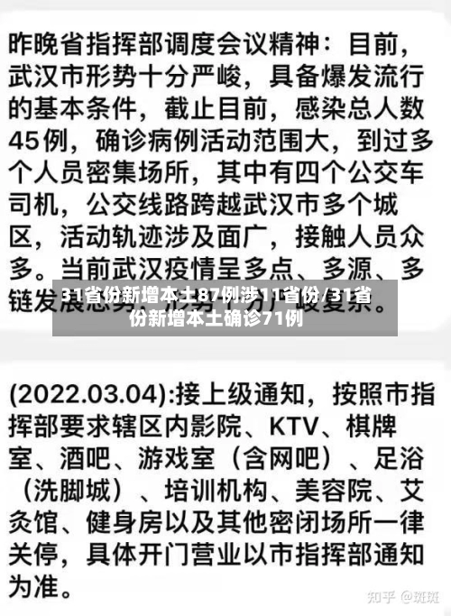 31省份新增本土87例涉11省份/31省份新增本土确诊71例-第2张图片